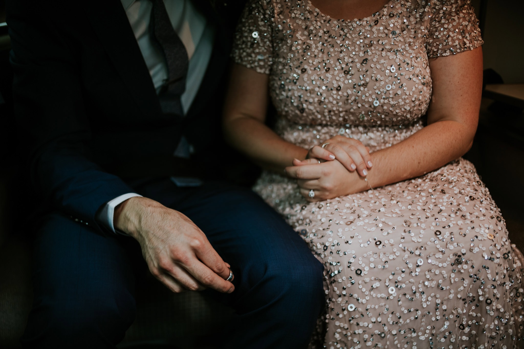 bride and groom holding hands Kubota Garden Wedding by Marcela Pulido Photography Portland Wedding Photographer