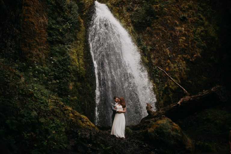 Elder Hall Wedding and Waterfall Bridals | Carrie & Nick