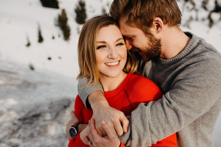 Snowy Mt. Hood Engagement | Kristin & Zak