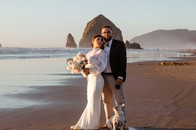Cannon Beach Elopement, a Stylish and Chic Affair| Elia & Mario